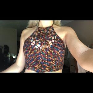 Flower of life crochet top! One of a kind :)